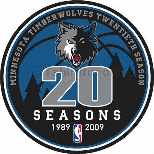 Minnesota Timberwolves T-shirts Iron On Transfers N1092 - Click Image to Close